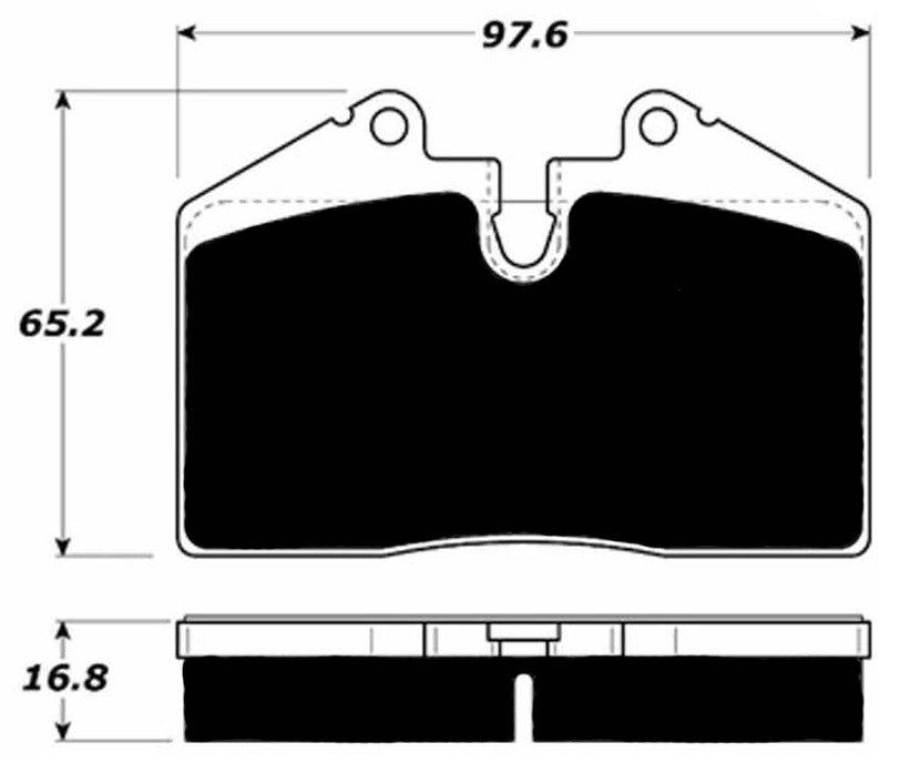 Porterfield Brake Pads for 1987 PORSCHE 944 Turbo