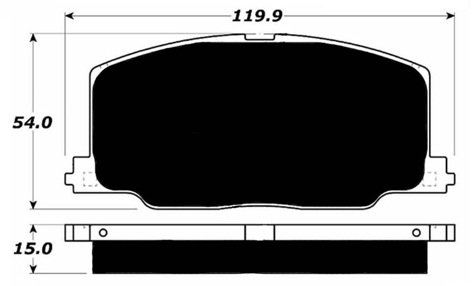 Porterfield Brake Pads for 1990 TOYOTA CELICA GT