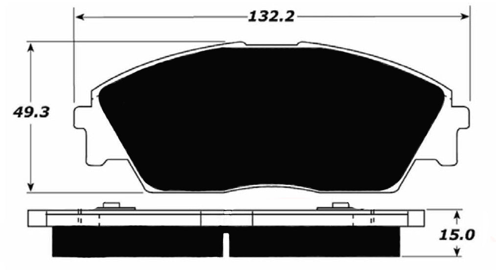 Porterfield Brake Pads for 1990 HONDA CRX Si