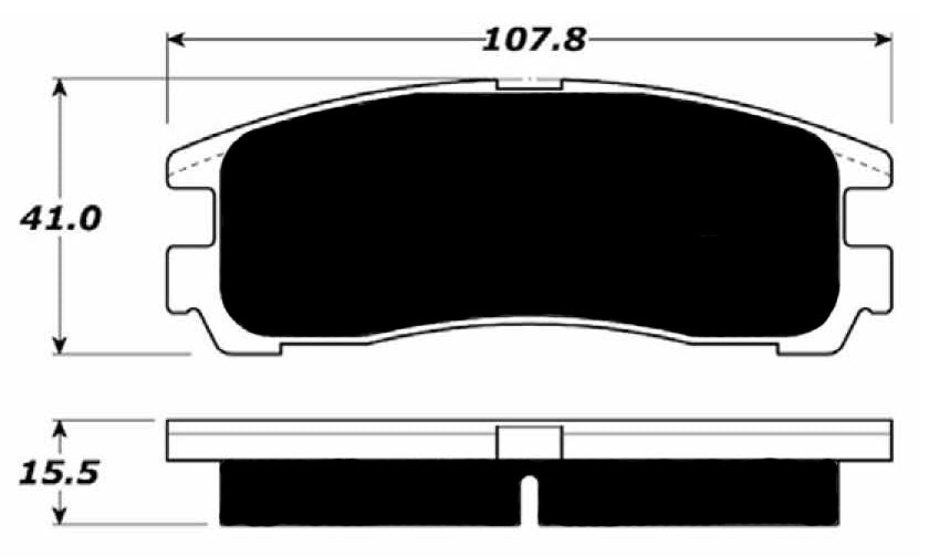 Porterfield Brake Pads for 1997 MITSUBISHI Eclipse 2WD Turbo