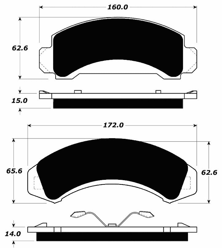 Porterfield Brake Pads for 1992 FORD RANGER