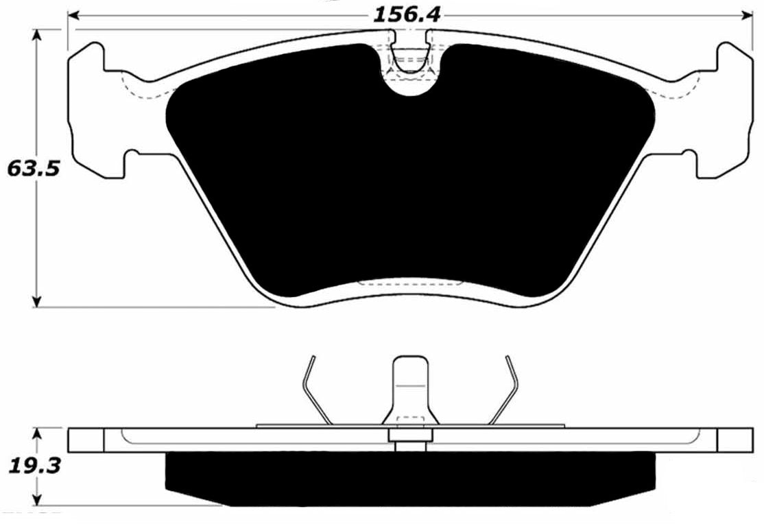 Porterfield Brake Pads for 1995 BMW 540i