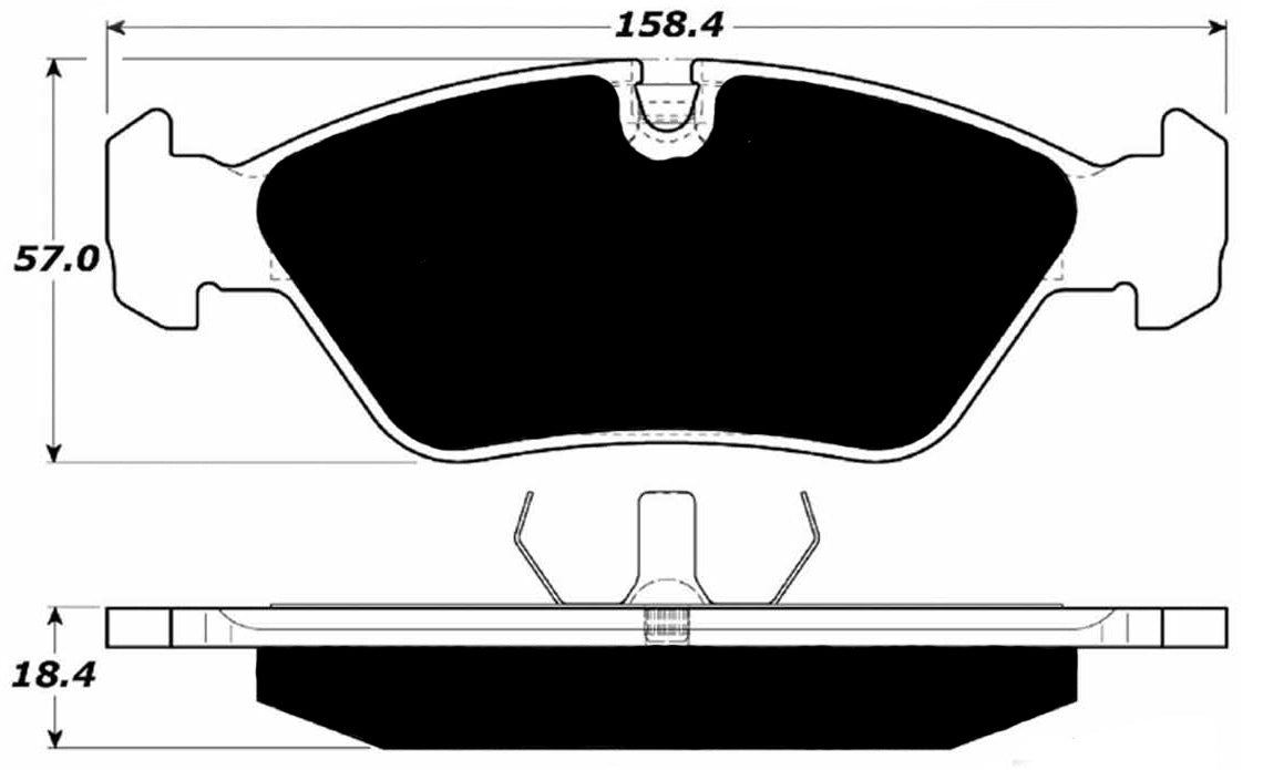 Porterfield Brake Pads for 1980 BMW 533i