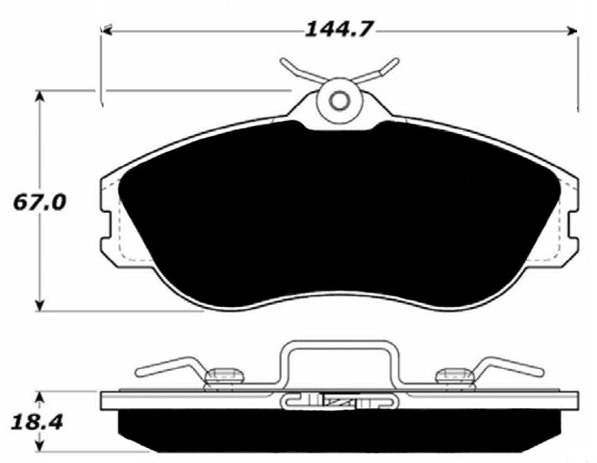 Porterfield Brake Pads for 1993 AUDI 90S