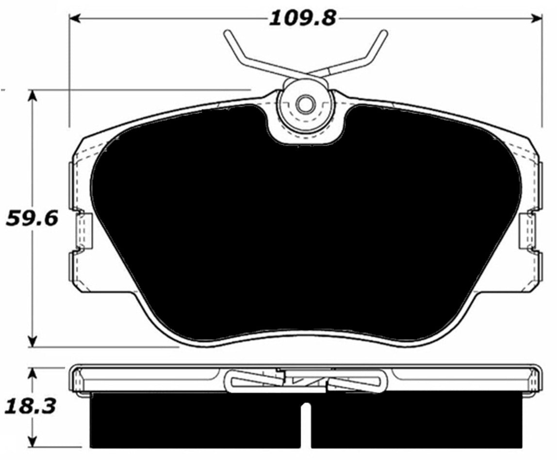 Porterfield Brake Pads for 1995 MERCEDES-BENZ E300