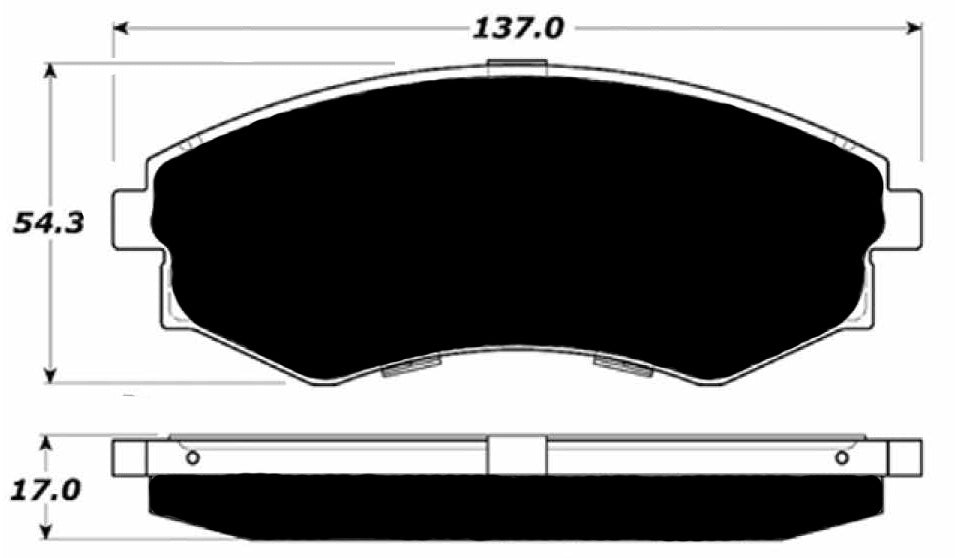 Porterfield Brake Pads for 1991 INFINITI G20