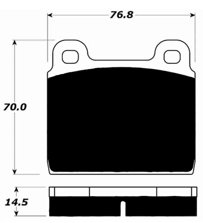 Porterfield Brake Pads for 1967 BMW 1800TI
