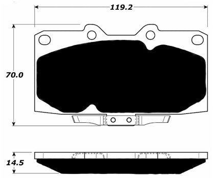 Porterfield Brake Pads for 2001 NISSAN SKYLINE GTT R34