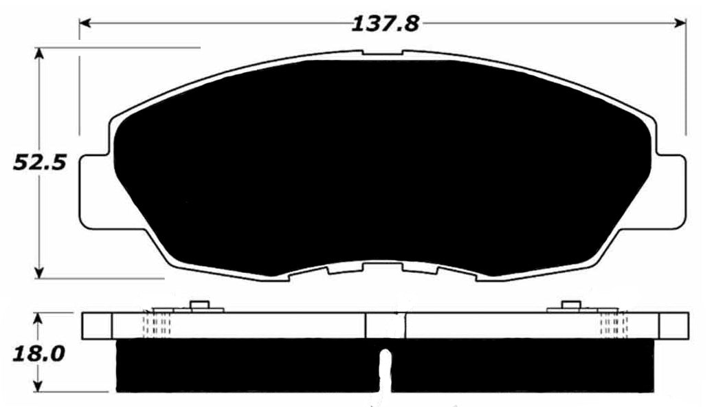 Porterfield Brake Pads for 1997 HONDA ACCORD Sedan 4 Cyl LX w/ABS