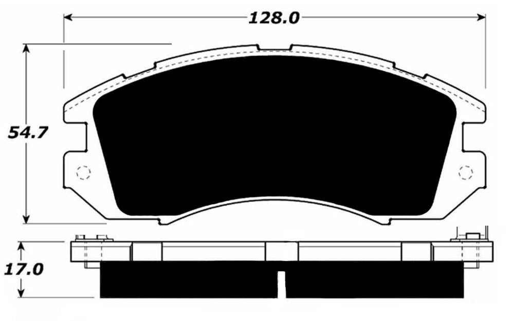 Porterfield Brake Pads for 1993 SUBARU IMPREZA 5 DOOR Rear Drum Brakes