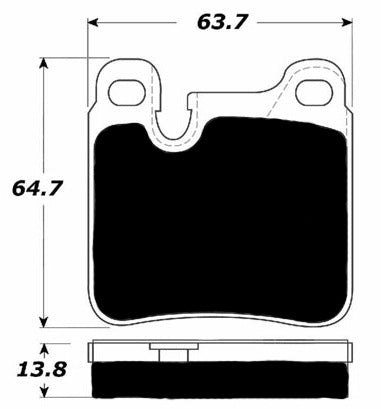 FR SPORT Porterfield Brake Pads for 1990 PORSCHE 911 Carrera 2 - View 5