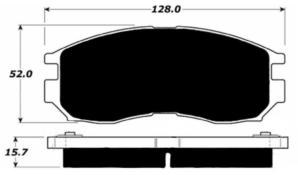 Porterfield Brake Pads for 1995 MITSUBISHI Eclipse