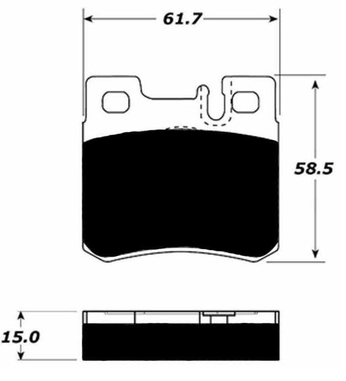 Porterfield Brake Pads for 1994 MERCEDES-BENZ E500