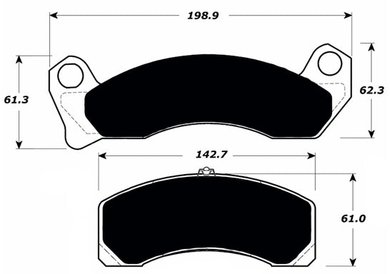 Porterfield Brake Pads for 1991 LINCOLN TOWN CAR Steel Piston