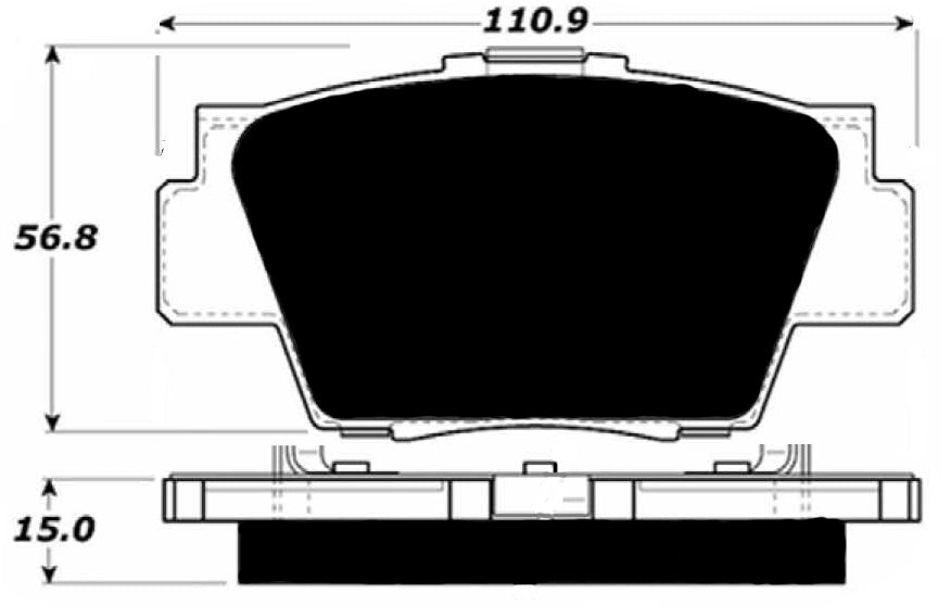 Porterfield Brake Pads for 1992 ACURA NSX