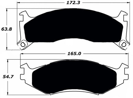 Porterfield Brake Pads for 1992 PLYMOUTH ACCLAIM - rear drum brakes