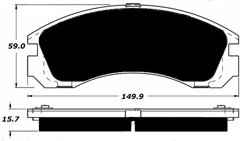 Porterfield Brake Pads for 2016 MITSUBISHI Lancer Ralliart 2.0L Turbo