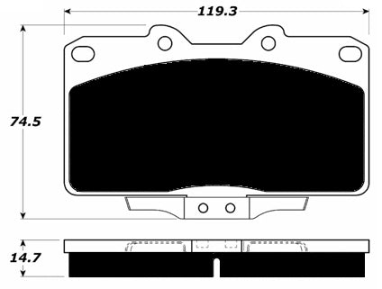 Porterfield Brake Pads for 1991 DODGE STEALTH 4WD