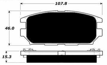 Porterfield Brake Pads for 1994 EAGLE TALON TSi TURBO AWD
