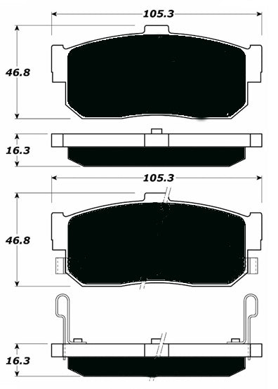 Porterfield Brake Pads for 2001 NISSAN ALTIMA