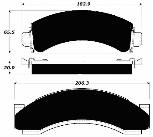 FR SPORT Porterfield Brake Pads for 1993 GMC C3500 2WD DRW Rear Disc