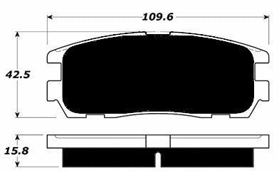 Porterfield Brake Pads for 1996 ACURA SLX