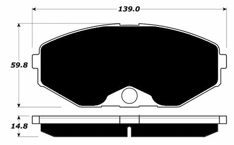 Porterfield Brake Pads for 1992 INFINITI J30