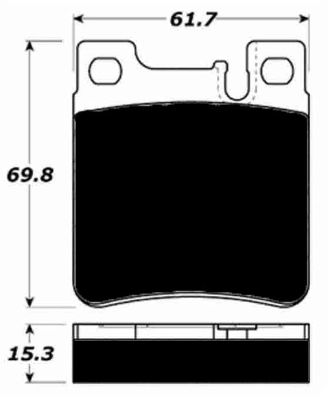Porterfield Brake Pads for 2003 MERCEDES-BENZ CLK55 AMG