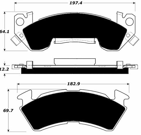 FR SPORT Porterfield Brake Pads for 1995 CHEVROLET IMPALA