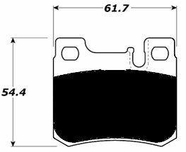 Porterfield Brake Pads for 1994 MERCEDES-BENZ C220 w/Traction Control