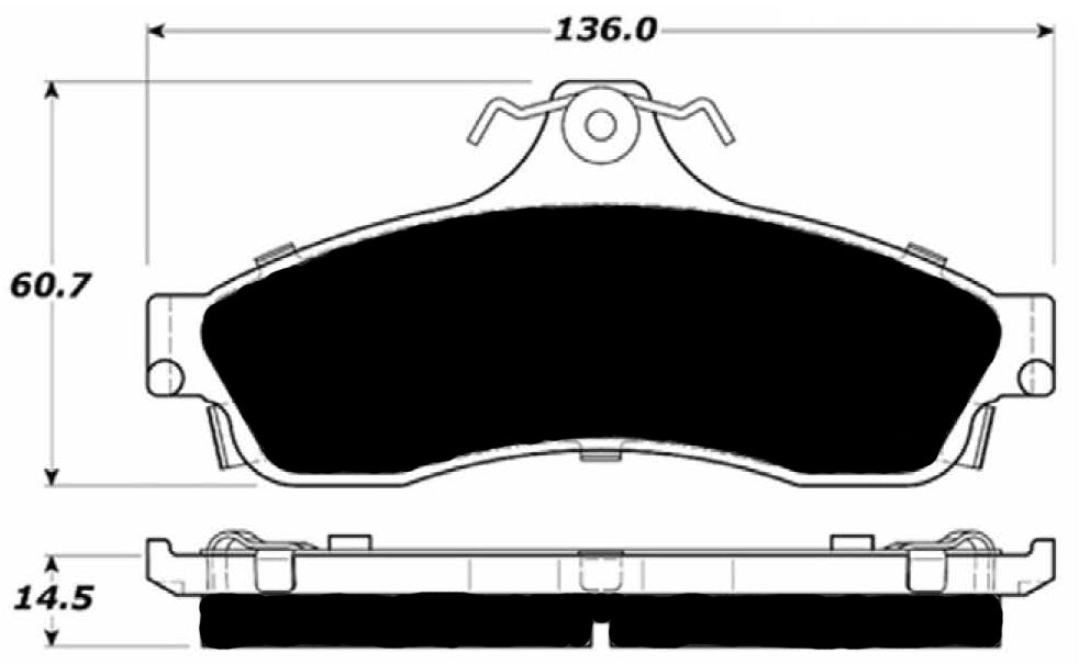 FR SPORT Porterfield Brake Pads for 1995 CHEVROLET IMPALA - View 2