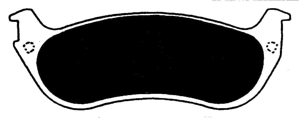 Porterfield Brake Pads for 2000 LINCOLN TOWN CAR Phenolic Piston