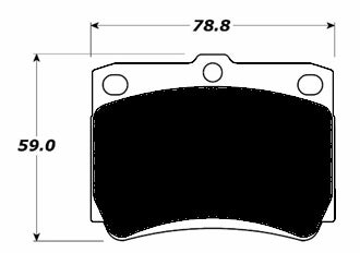 Porterfield Brake Pads for 2000 MITSUBISHI Montero Sport 4WD