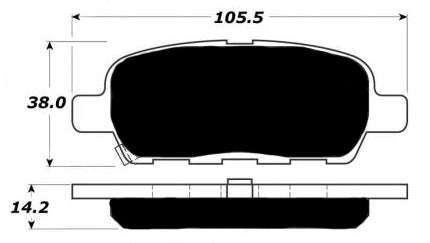 Porterfield Brake Pads for 2008 NISSAN SENTRA 2.5L SE-R Spec V