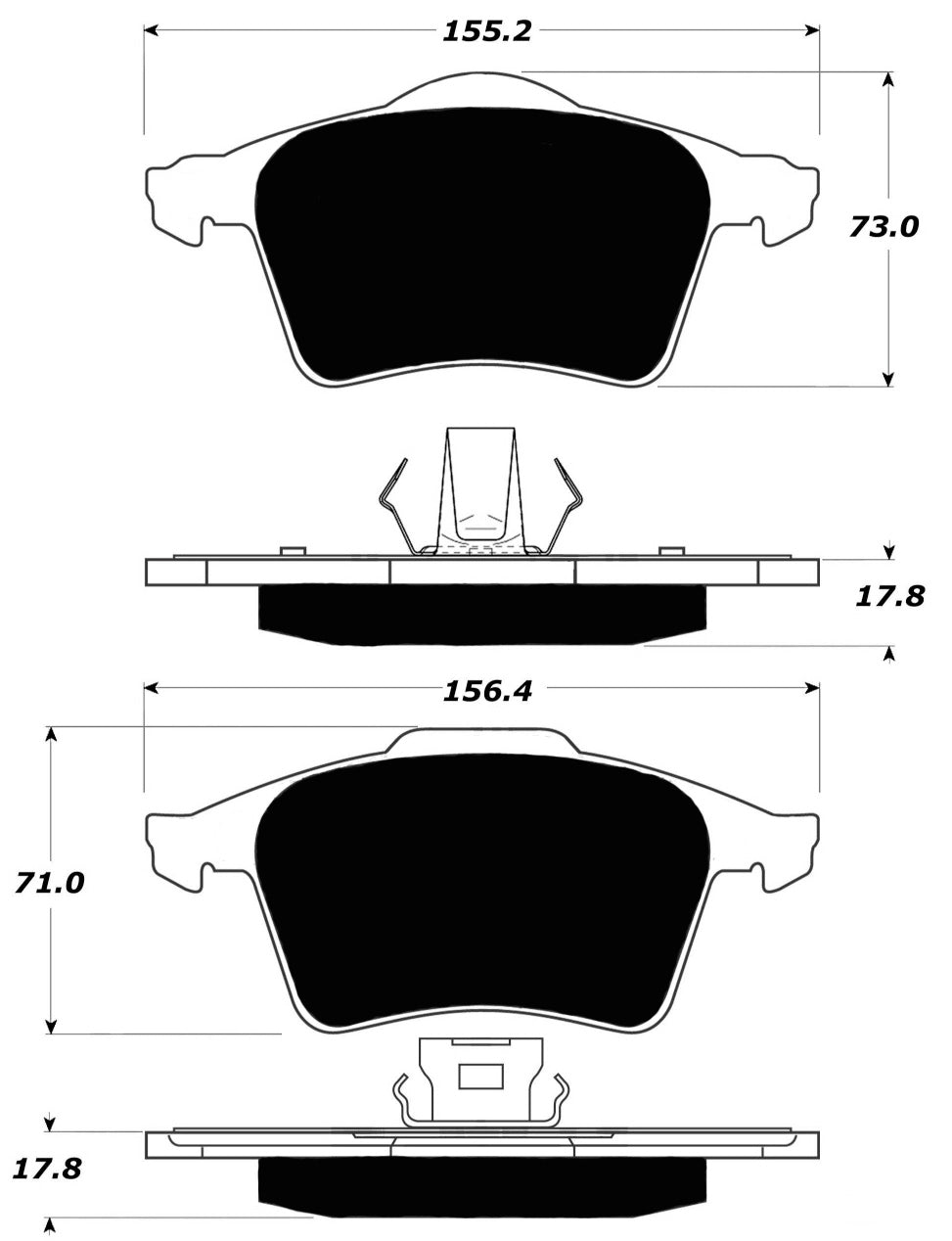 Porterfield Brake Pads for 2010 MAZDA 3 Mazdaspeed