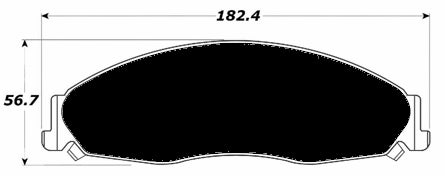 Porterfield Brake Pads for 2008 PONTIAC GRAND PRIX GXP
