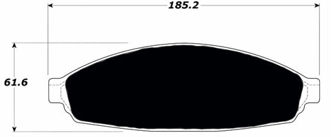 Porterfield Brake Pads for 2003 FORD CROWN VICTORIA