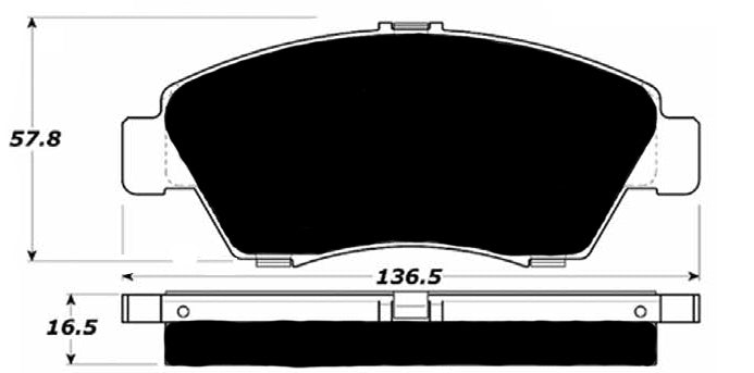 Porterfield Brake Pads for 2005 HONDA CIVIC Sedan Hybrid
