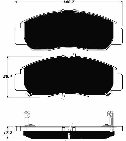 Porterfield Brake Pads for 2003 HONDA ACCORD Coupe V6 - LX A/T