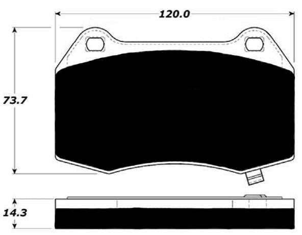 Porterfield Brake Pads for 2002 NISSAN 350Z Track model