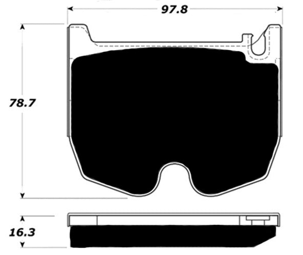 Porterfield Brake Pads for 2003 MERCEDES-BENZ SL65 AMG - w/Iron Discs