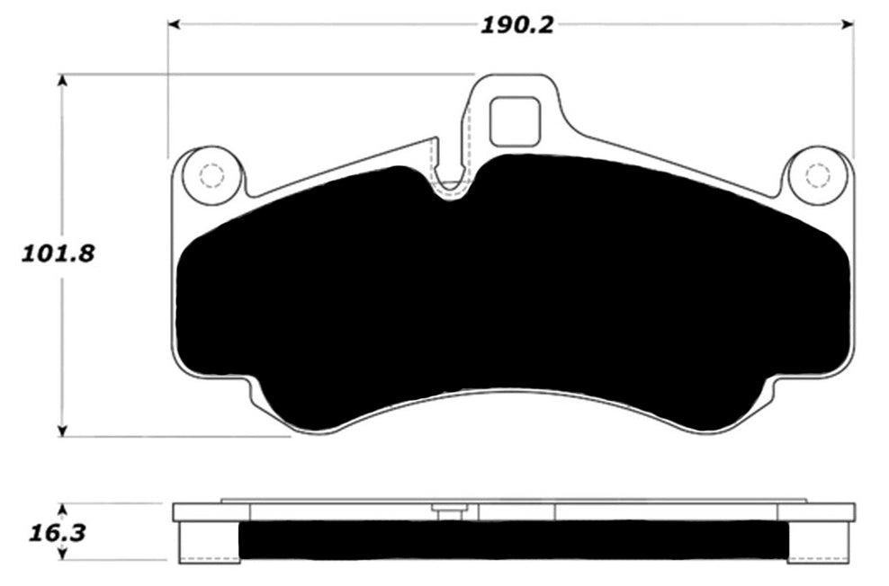 FR SPORT Porterfield Brake Pads for 2002 PORSCHE 911 GT2 w/Iron Discs - View 3