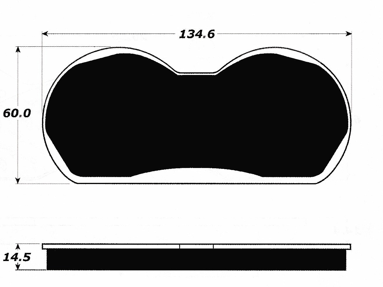 Porterfield Brake Pads for 1967 DODGE CHARGER w/Front Discs