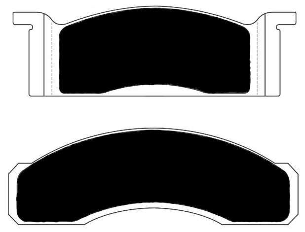 Porterfield Brake Pads for 1968 FORD MUSTANG V6 w/Front Discs