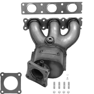 AP Exhaust Catalytic Converters, Direct-Fit, Front Left, Converter with Integrated Exhaust - 641536