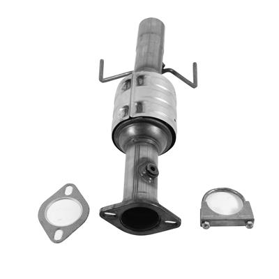 AP Exhaust Catalytic Converters, Direct-Fit, Stock Flange Inlet, Slip Fit Outlet, Ceramic Honeycomb - 644039