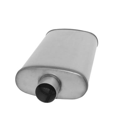 AP Exhaust Muffler, Xlerator Performance, Stainless Steel, Natural, Chevy, GMC, 5.7L, Each - XS2579