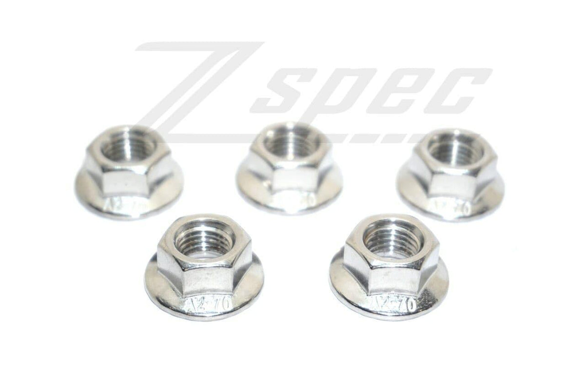ZSPEC M6-1.0 Metric Flare Nuts, SUS304 Stainless, 10-Pack