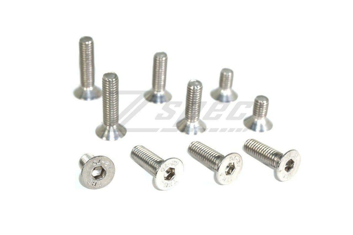 ZSPEC M8-1.25x30mm Flat-Head FHSC Fasteners, Stainless, 10-Pack