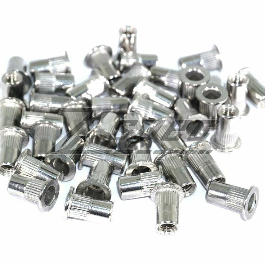 ZSPEC Button-Head Body Kit Fastener, M5x20mm w/ Rivet Nut, Titanium, Per Each